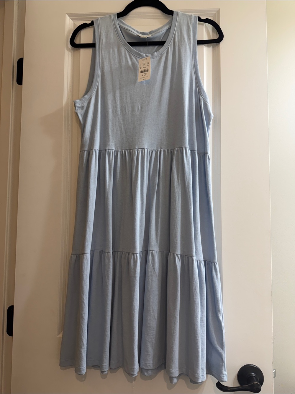 J Crew Women’s Light Blue Tiered Tank Dress- Small